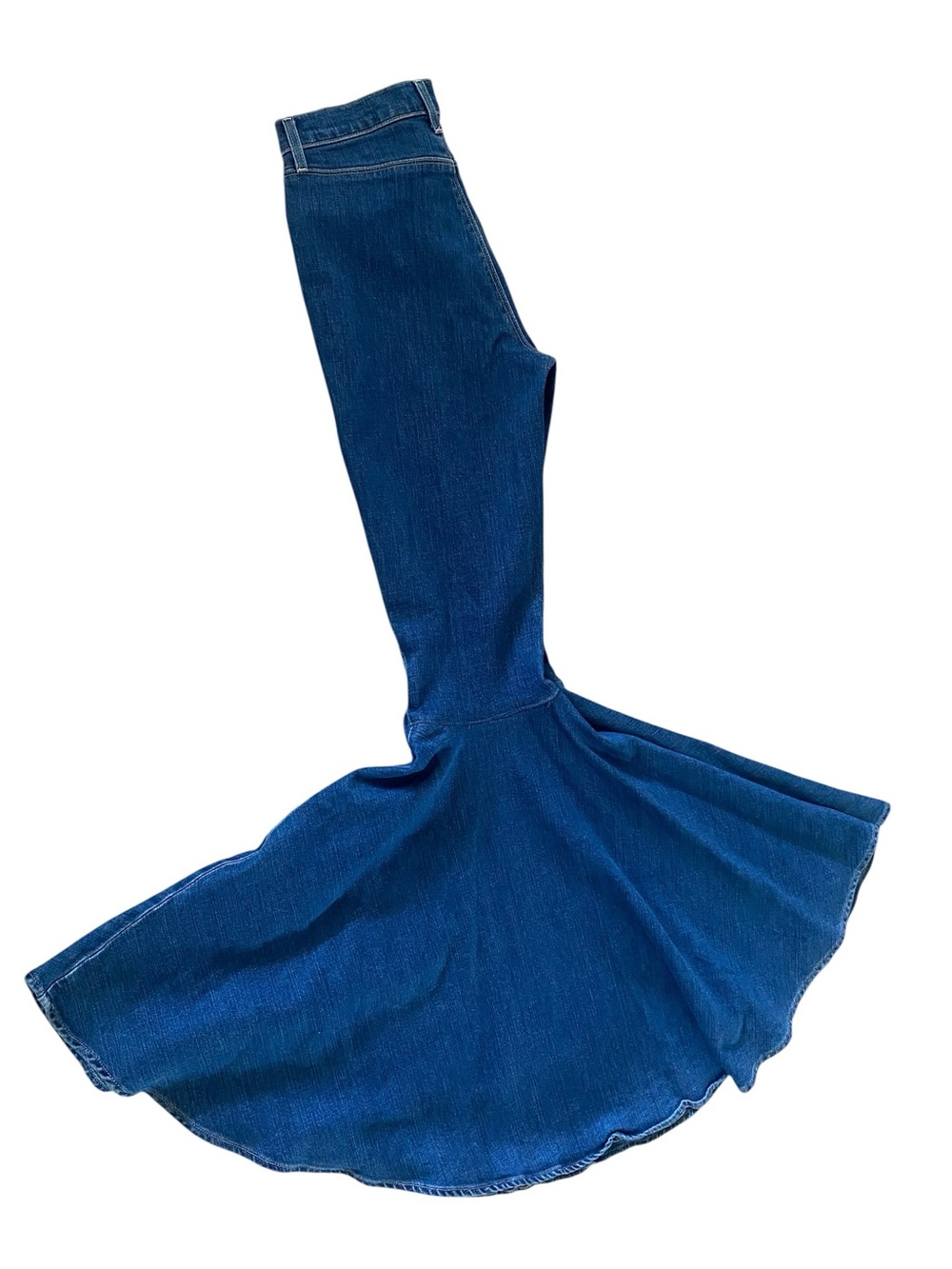 L'AGENCE Blue High-Waist Wide-Leg Flare Jeans - Picture 7 of 12